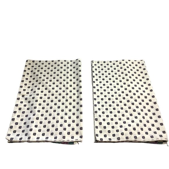 (2) Vintage West Point Stevens King Pillowcase  39" x 19" Paisley Floral Green - Picture 4 of 9